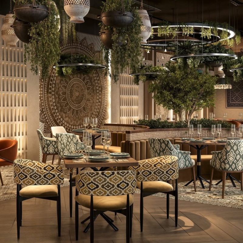 Tulsi pure vegetarian luxury dining restaurant interior